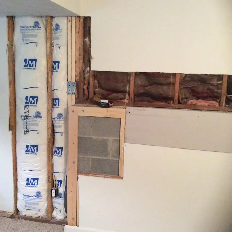 Wall insulation replacement during Contents Cleaning & Restoration in Schaumburg